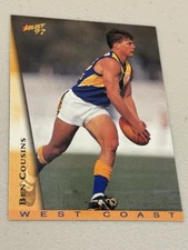 Ben Cousins Select 1997 West Coast Eagles trading card young gun card 62