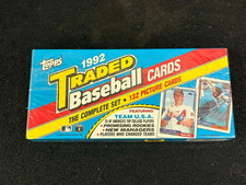 1992 TOPPS TRADED BASEBALL 132 COMPLETE CARD SET SEALED