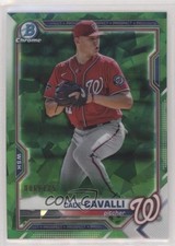 2021 Bowman Chrome Sapphire Edition Prospects Green Refractor Cade Cavalli 0o0l