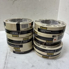 Scotch General Purpose Masking Tape 094 Inch Strong Adhesive Easy Removal Qty 10