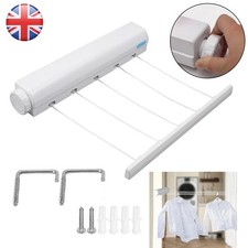 13.7m 5 Line Retractable Washing Line Airer for Indoor & Out Door Laundry Drying