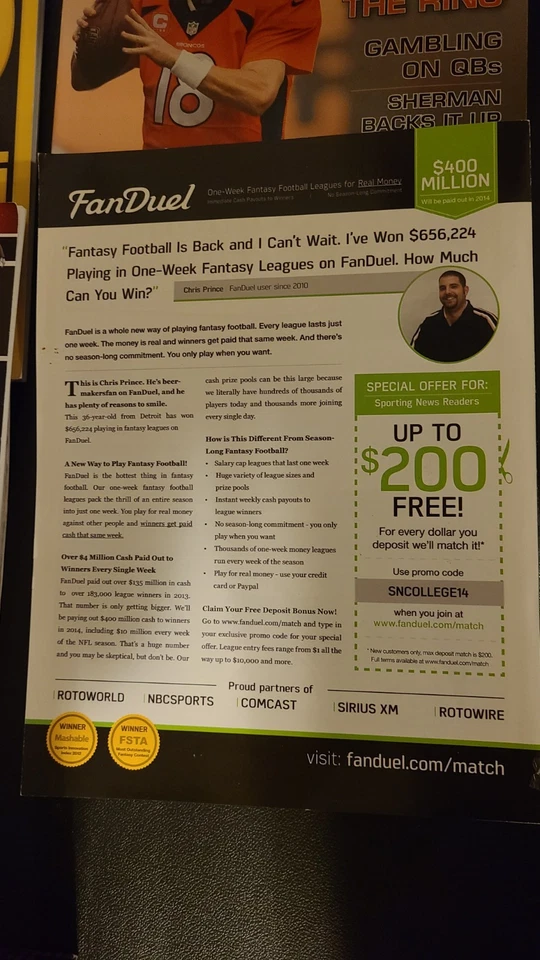 Lote de revistas NFL año 2014 y revista de historia del Super Bowl - 5 revistas Foto 4 de 4