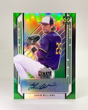 2021 Leaf Metal Draft #BA-GW1 GAVIN WILLIAMS XRC Green Rainbow Auto /10