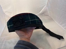 Vintage '60s Scottish Glengarry Wool Bonnet Hat - Size Large