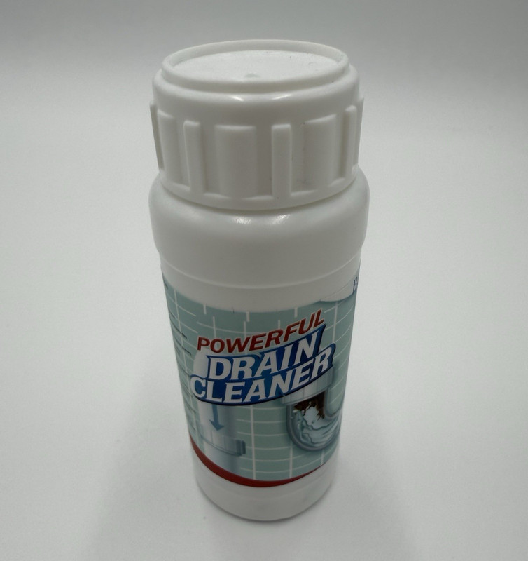 Powerful Drain Cleaner Powder, Unscented 500g Bottle (1 Pack) GHS