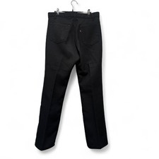 Vintage 1970s Levis Action Slacks Sta Prest Black Pants 34x30 USA Made