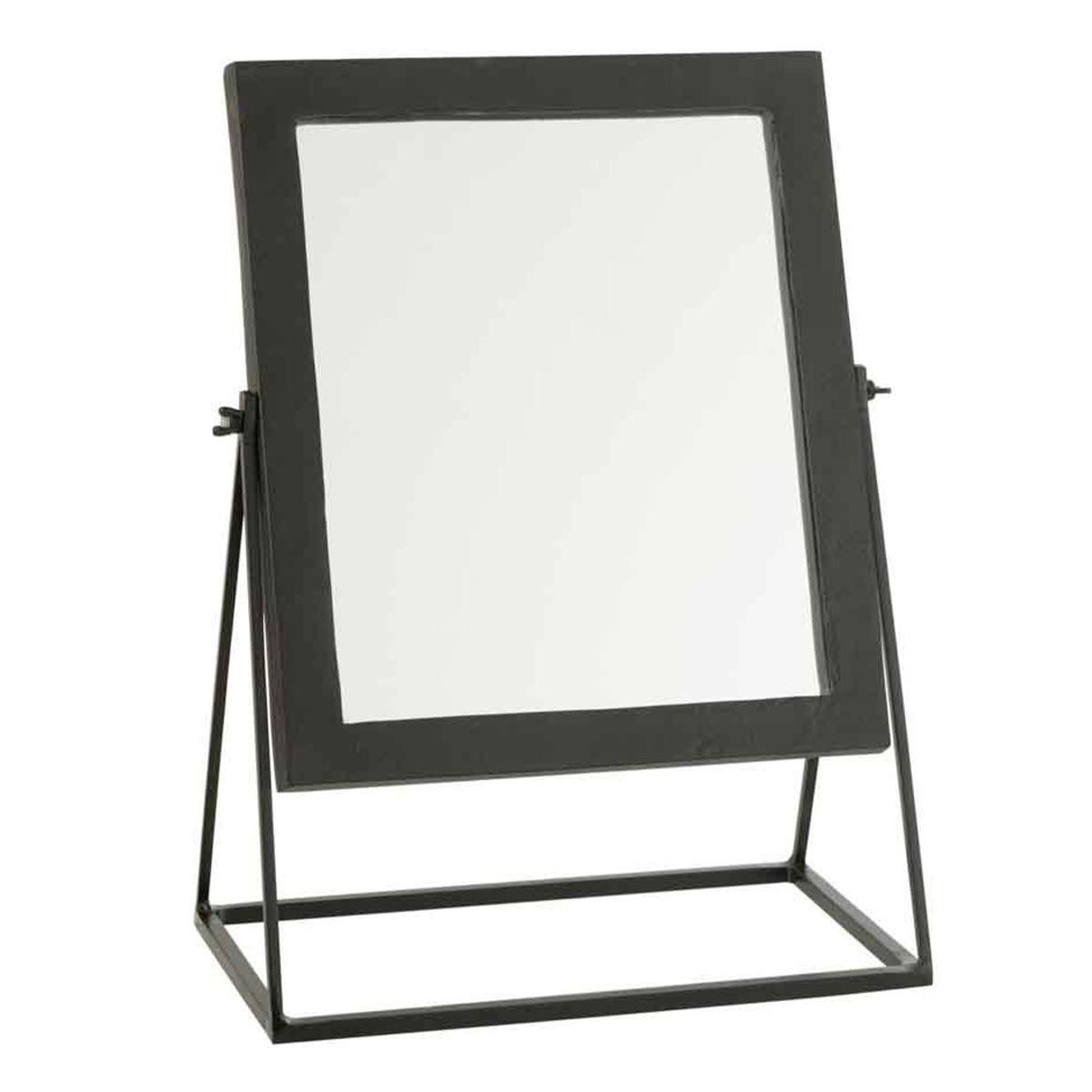 Miroir sur pied Adriano noir de 46cm pour voir sa tenue entière sans percer