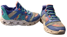 Skechers Girls Hands Free Slip-Ins Galaxy Tie Dye Takeoff Sneakers Size 13 
