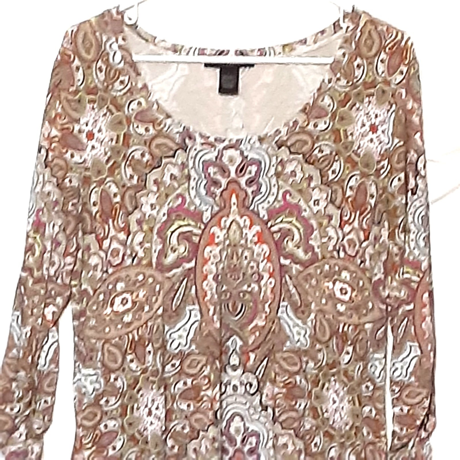 Grace Elements Blouse L Pullover Asymmetrical Hem… - image 5