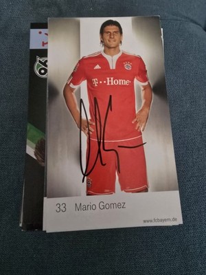 Mario Gomez FC Bayern Autogramm