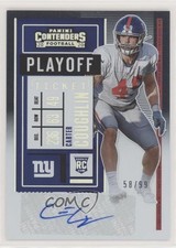 2020 Panini Contenders Rookie Playoff Ticket 58/99 Carter Coughlin #272 Auto s3g