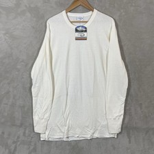 DEADSTOCK Vtg Duofold Thermal Long Sleeve Shirt White Mens XL USA Made 90s read