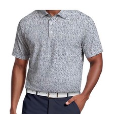 PGA Tour Pro Series Mens Golf Polo Shirt Micro Floral Size M - NWT -MSRP 68