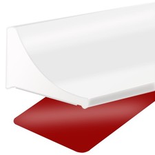 39 Inch Shower Threshold Water Dam, Silicone Barrier Door Bottom White