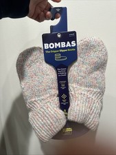 Bombas NEW The Gripper Slipper Bootie women  s Size XS Pink Multi Sherpa Lined