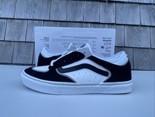 VANS Skate Rowley Black/White Skate Sneakers VN000DA2BA2 Men's Size 10.5 NEW