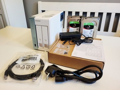 QNAP TS-231P3-4G 2-Bay Quad-Core 2,5GbE NAS inkl 2x2TB Seagate Ironwolf HDDs