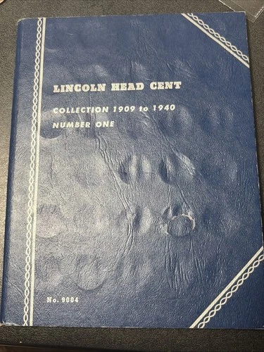 Lincoln Cent Album 1909-1940 71 Coins 09 VDB 11 D 12 D 13 D 15 D 23 S 31 D