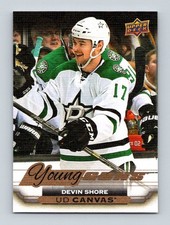 2015-16 UD SERIES CANVAS DEVIN SHORE RC YOUNG GUNS ROOKIE Upper Deck Kraken