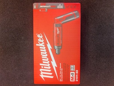 Brand New Milwaukee M4 1/4'' Hex 2-speed  Screwdriver Kit w. 2 Batts Sealed Box