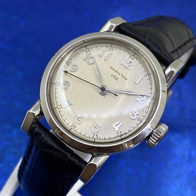 Exquisite Vintage 1949 Man s HAMILTON STEELDON  Stunning Case Serviced WARRANTY