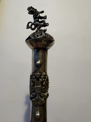 Judaica plata 84 Zolotniki puntero de la Torá león águila doble - Imagen 1 de 11