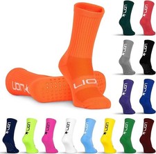 Soccer Grip Socks In Both Youth And Adult Sizes - Variety Of Large, Orange