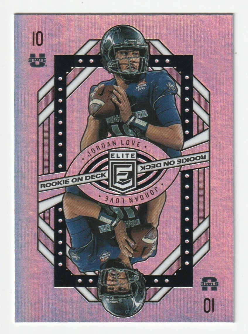 Jordan Love 2020 Panini Donruss Elite - Rookie on Deck #18 (RC)