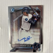 2025 Bowman Chrome - Prospect Autographs Andrew Salas, Andrew Salas #CPA-AS (AU,