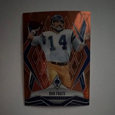 Dan Fouts Orange Winter Prizm /99 2025 Panini Phoenix Football #18 Chargers
