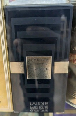 Lalique Hommage a l'homme Voyageur EDT 3.3oz-100mL Discontinued 100% Authentic