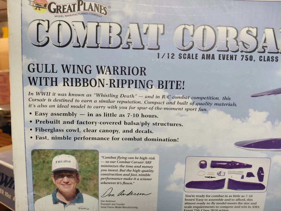 GREAT PLANES COMBAT CORSAIR ARF - Image 2 of 4