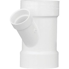 Charlotte Pipe 4 In. x 2 In. Schedule 40 DWV Reducing PVC Wye PVC 00601 1800HA