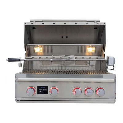 Blaze LTE PRO 32-in 4-Burner Built-In Propane Grill Digital Temperature Screen