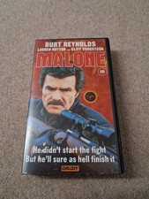 Malone VHS Video Tape 1987, Small Box Ex Rental, Great Condition 