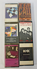 Vintage Rock Cassette Tape Lot AC/DC Cars Moody Blues The Call 77s 80s 90s