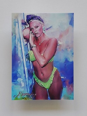 Brigitte Nielsen #3 Art Card Limited 19/50 Vela Signed (Celebrities Women)
