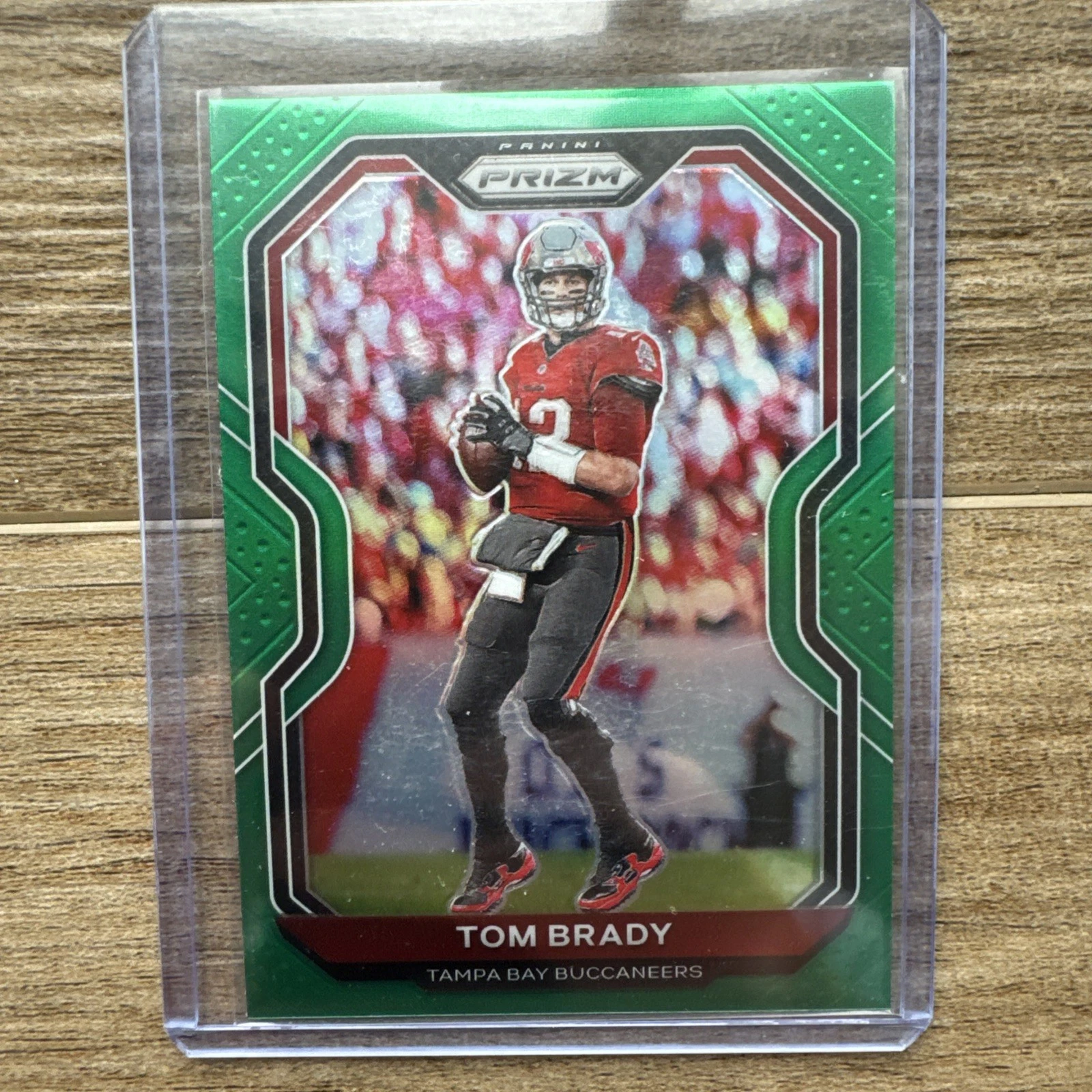 2020 Panini Prizm - Green Prizm #255 Tom Brady GOAT Bucs Patriots