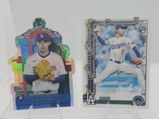 2025 Topps Holiday RC Present Die Cut Roki Sasaki #PO-1 SSP W/ Base Rookie