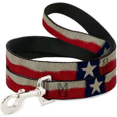Dog Leash 6-FEET Texas Flag CLOSE-UP Distressed Painting (US IMPORT)