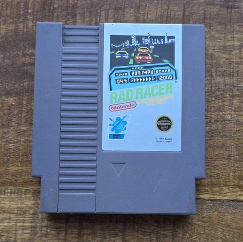 Rad Racer (Nintendo Nes 1987) Game  Authentic Cleaned And Tested