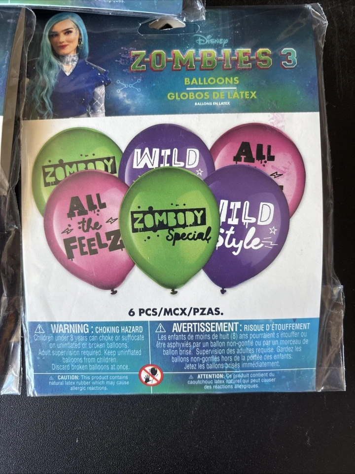 Disney Zombies 18 Globos Decorativos Fiesta Foto 2 de 2