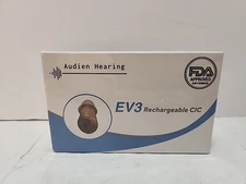 Audien Hearing Aids EV3 Rechargeable CIC FDA Approved New 