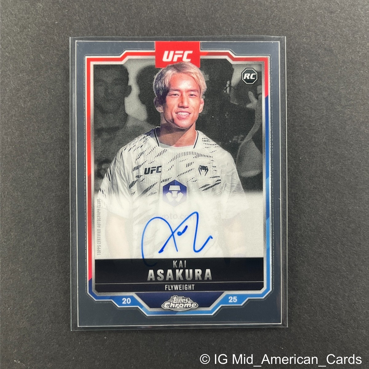 2025 Topps Chrome UFC - Chrome Rookie Autographs Kai Asakura