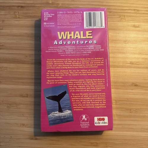Audubon's Animal Adventures (VHS, 1997) Whale Adventures HBO Kids Factory Sealed - Picture 2 of 6