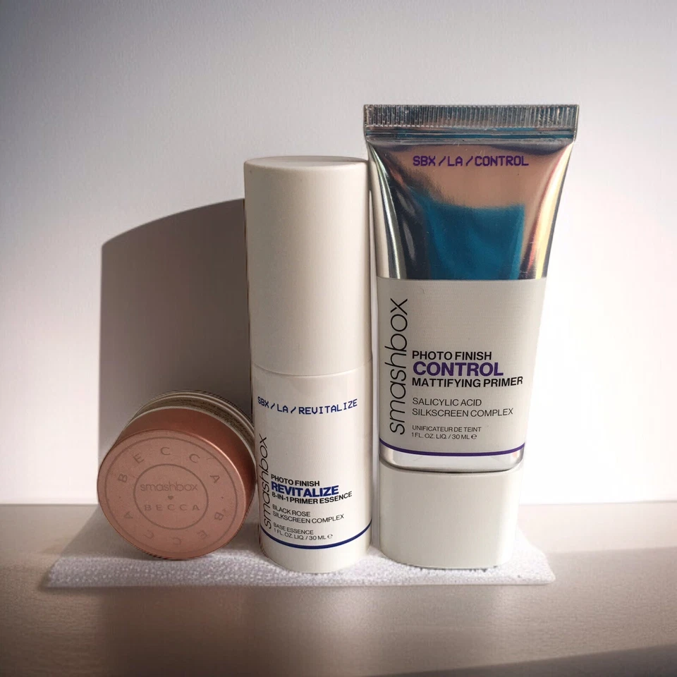 Smashbox X BECCA Under Eye Brightening Corrector MEDIUM +Oil Control Primer Set - Image 3 of 4