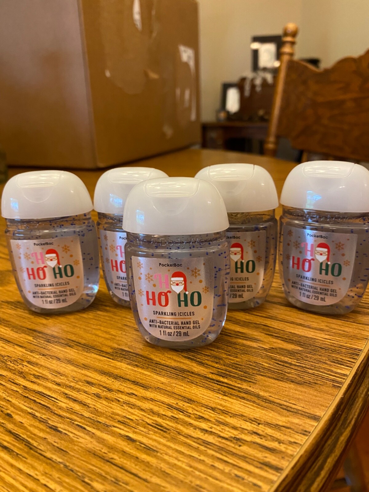 NEW 5Pack Bath & Body Works HO HO HO Sparkling Icicle PocketBac