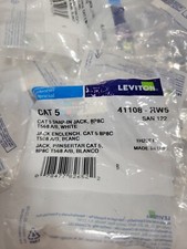 Lot of 10 Leviton 41108-RW5 QuickPort Connector CAT 5 Snap-in Jack 8P8C T568A/B