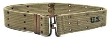 WW2 U.S. M1936 Pistol Belt LT OD marked JT&L 1943 XXL will fit 40"- 73" waist