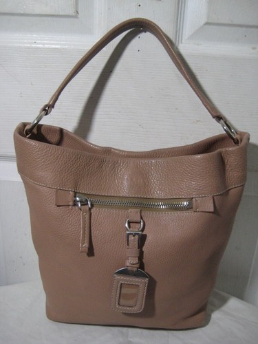 PRADA Pastel Pink Leather Hobo Shoulder Bag - Picture 2 of 24